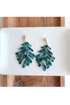 Spiffy & Splendid Palm Earrings - Green - SwagglyLife Home & Fashion