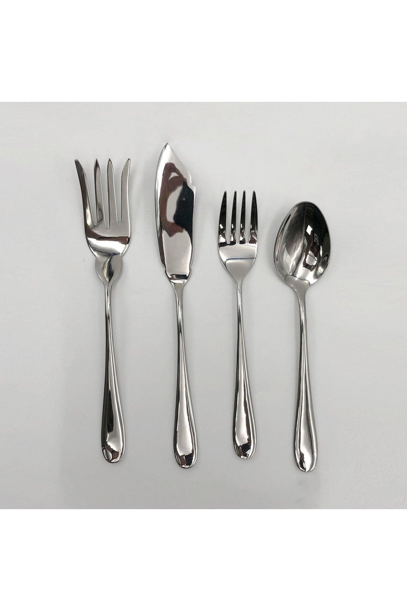 Stainless Steel 4 PC Dinner Set - SwagglyLife Home & Fashion