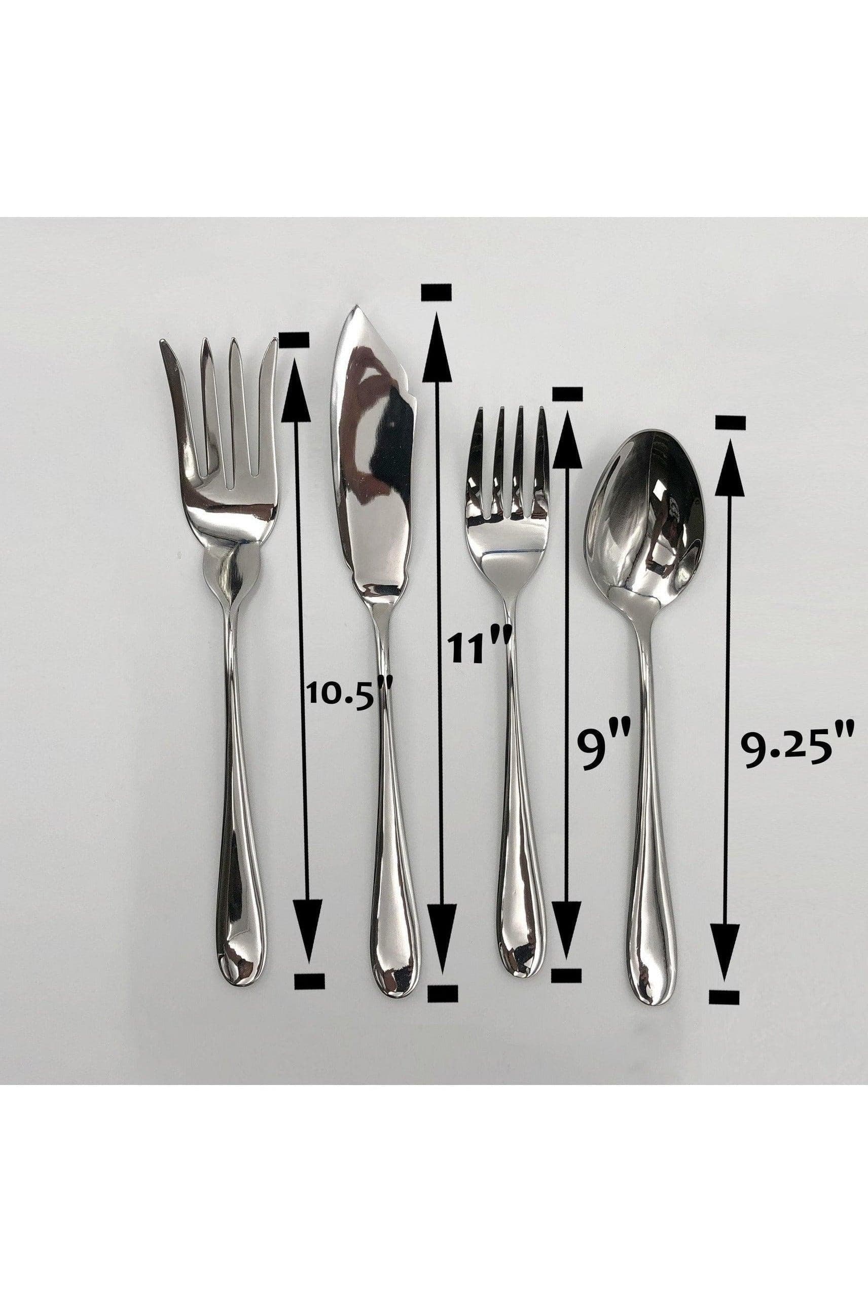 Stainless Steel 4 PC Dinner Set - SwagglyLife Home & Fashion