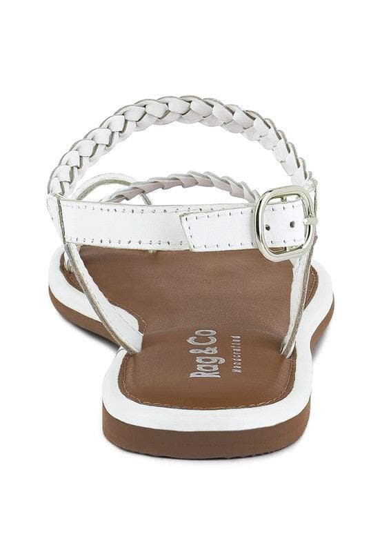 STALLONE Braided Flat Sandals - SwagglyLife Home & Fashion
