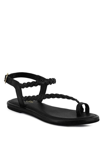 STALLONE Braided Flat Sandals - SwagglyLife Home & Fashion