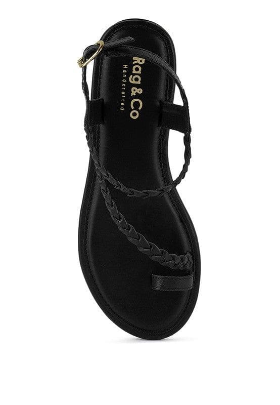 STALLONE Braided Flat Sandals - SwagglyLife Home & Fashion