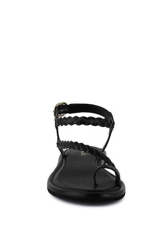 STALLONE Braided Flat Sandals - SwagglyLife Home & Fashion