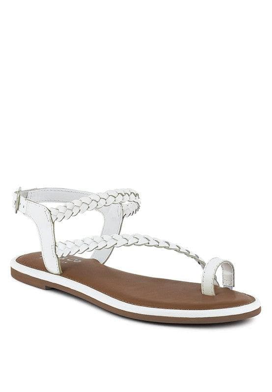 STALLONE Braided Flat Sandals - SwagglyLife Home & Fashion