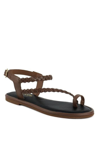 STALLONE Braided Flat Sandals - SwagglyLife Home & Fashion