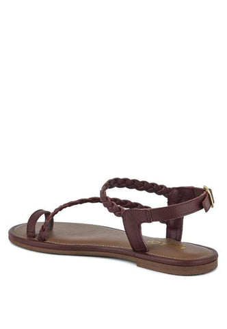 STALLONE Braided Flat Sandals - SwagglyLife Home & Fashion