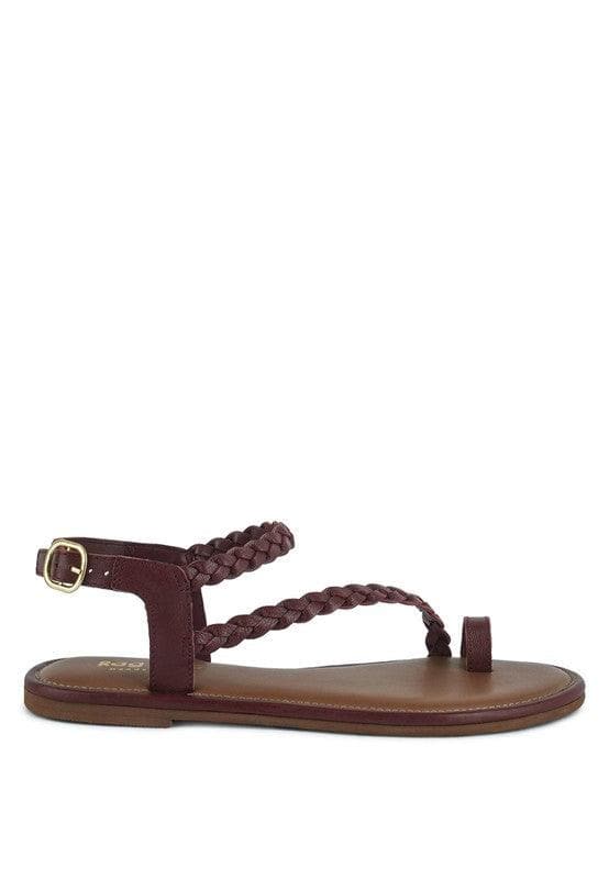 STALLONE Braided Flat Sandals - SwagglyLife Home & Fashion