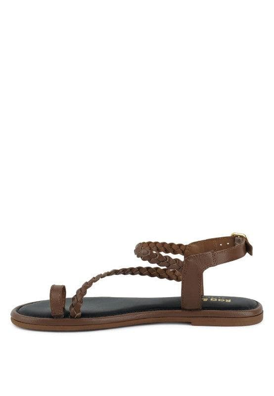 STALLONE Braided Flat Sandals - SwagglyLife Home & Fashion