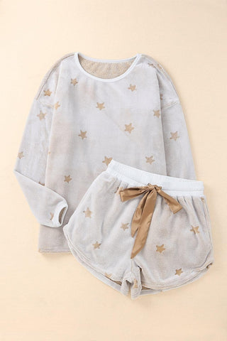 Starlight Top and Shorts Lounge Set - SwagglyLife Home & Fashion