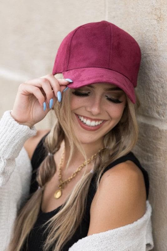 Suede Boyfriend Ball Cap Hat, Multiple colors available - SwagglyLife Home & Fashion