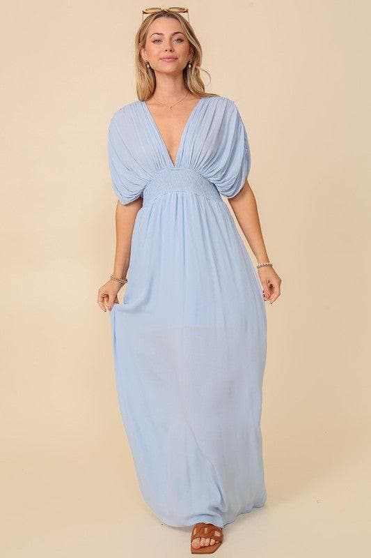 Summer Spring Vacation Maxi Sundress Lined - SwagglyLife Home & Fashion