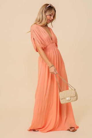 Summer Spring Vacation Maxi Sundress Lined - SwagglyLife Home & Fashion