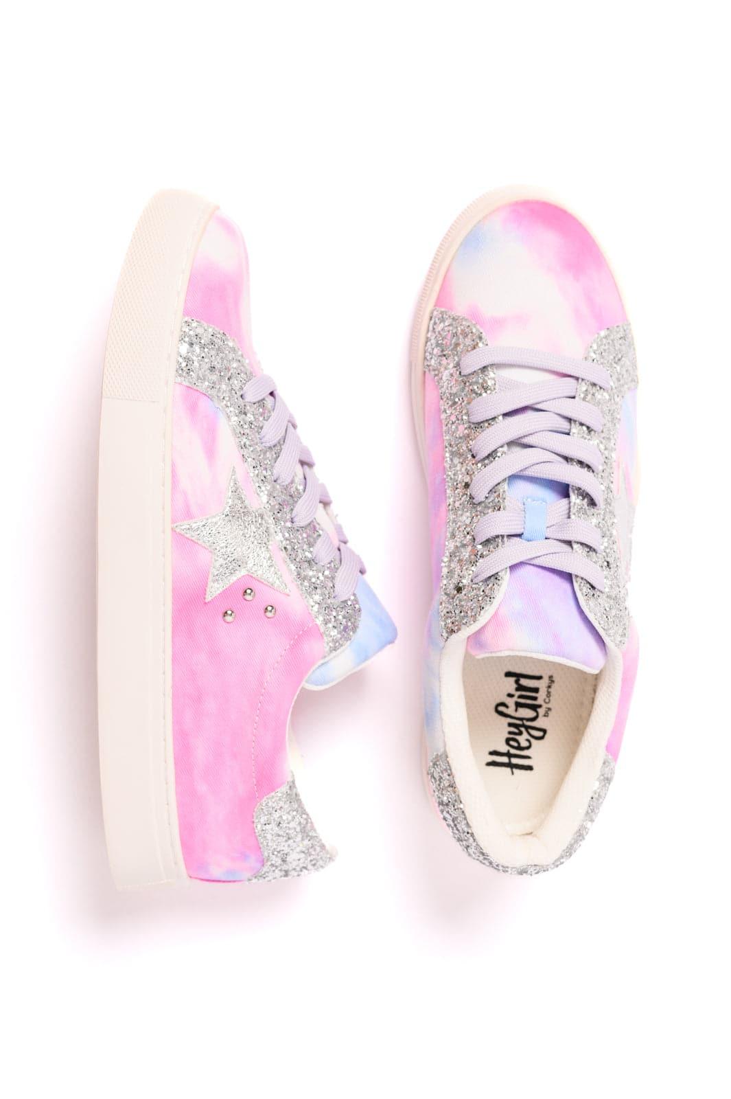 Supernova Sneakers in Pastel Tie Dye - SwagglyLife Home & Fashion