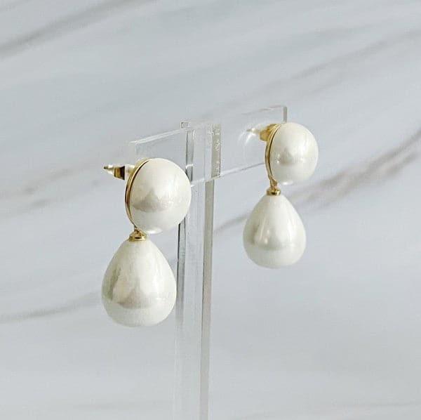 Teardrop Pearl Earrings - SwagglyLife Home & Fashion