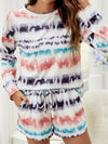 Tie-Dye Dropped Shoulder Lounge Set - SwagglyLife Home & Fashion