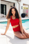 Tonga Scalloped Swim Top - SwagglyLife Home & Fashion
