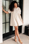 Tortured Poet Dress in Cream - SwagglyLife Home & Fashion