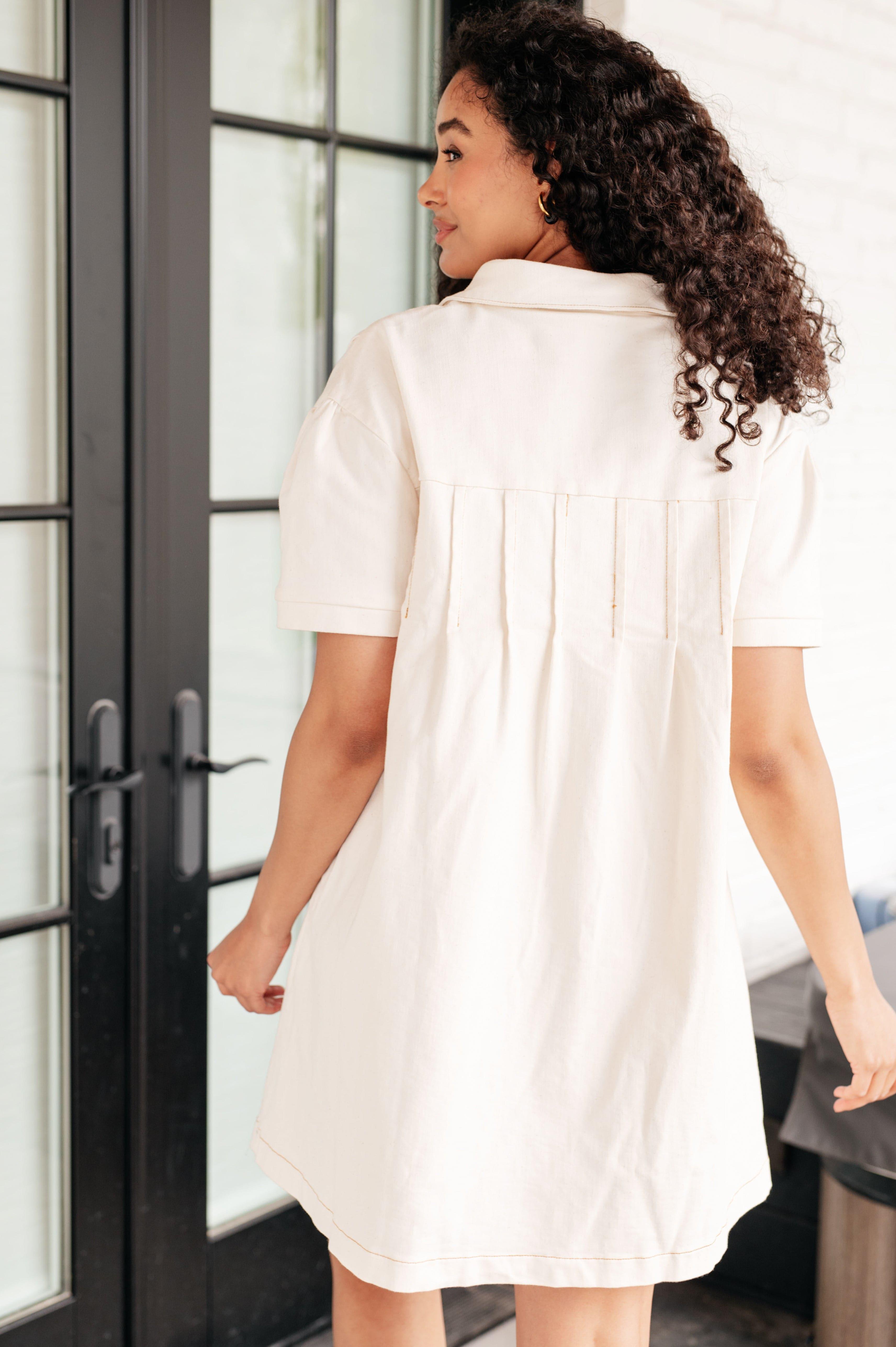 Tortured Poet Dress in Cream - SwagglyLife Home & Fashion