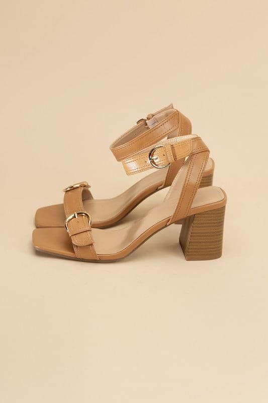 TREATY-S Buckle Sandal Heel - SwagglyLife Home & Fashion