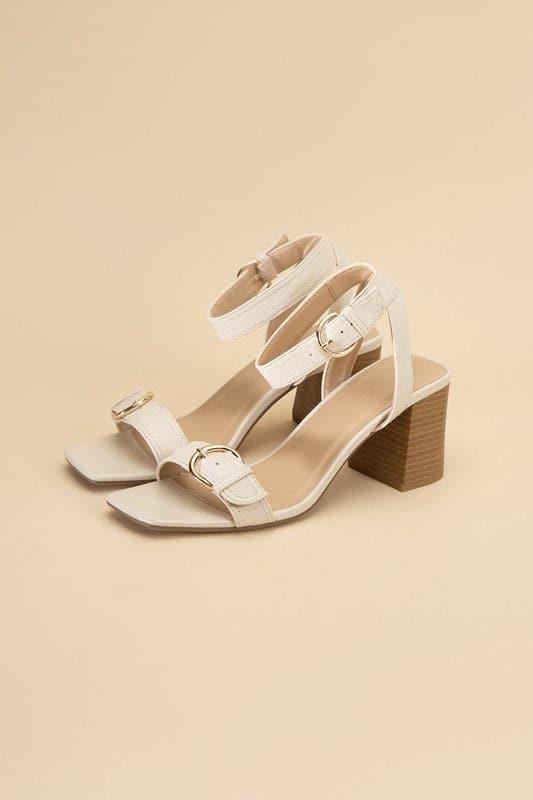 TREATY-S Buckle Sandal Heel - SwagglyLife Home & Fashion