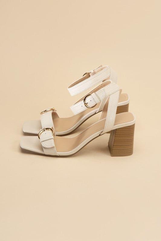 TREATY-S Buckle Sandal Heel - SwagglyLife Home & Fashion