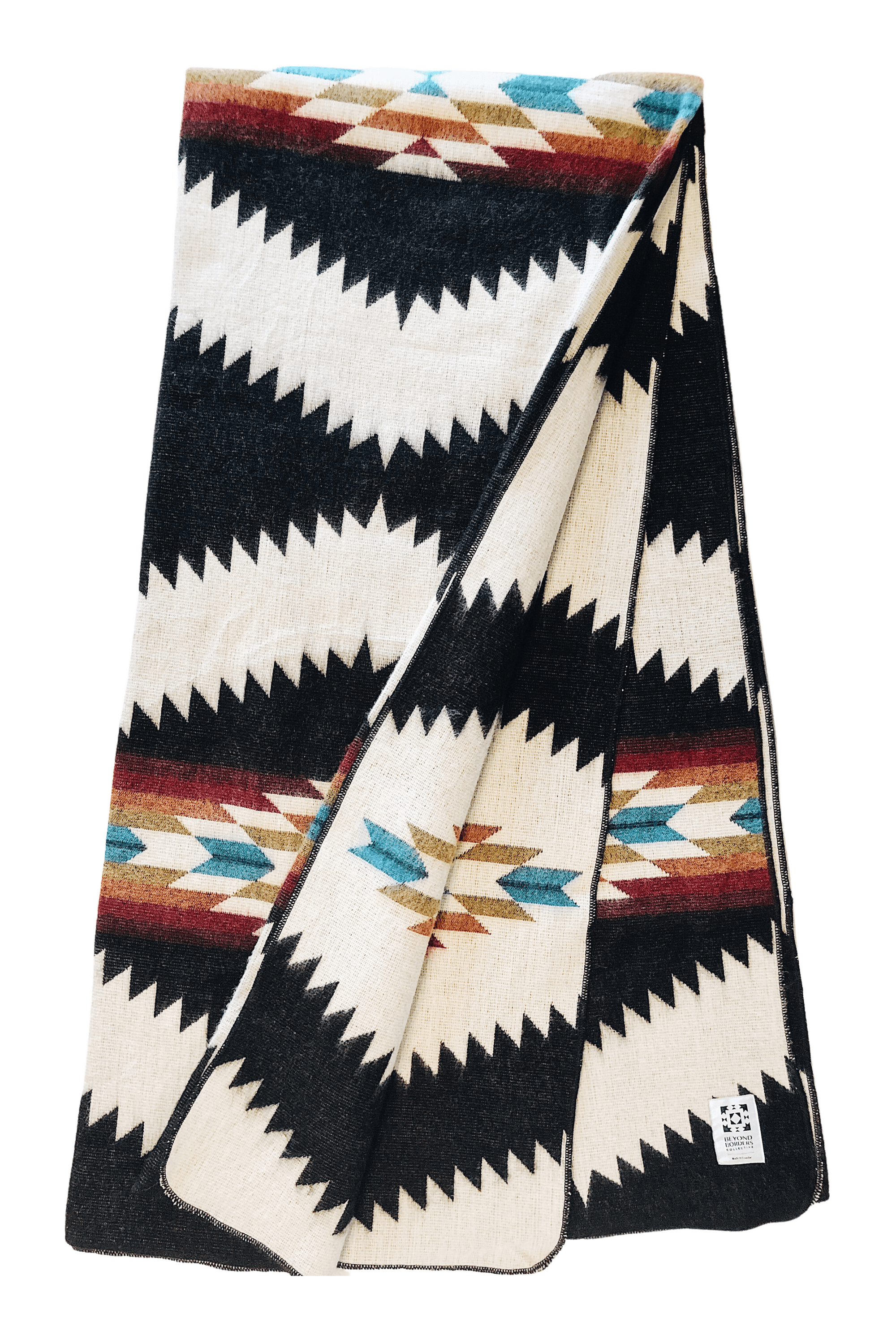 Tsachila Blanket - Colorful Black - SwagglyLife Home & Fashion