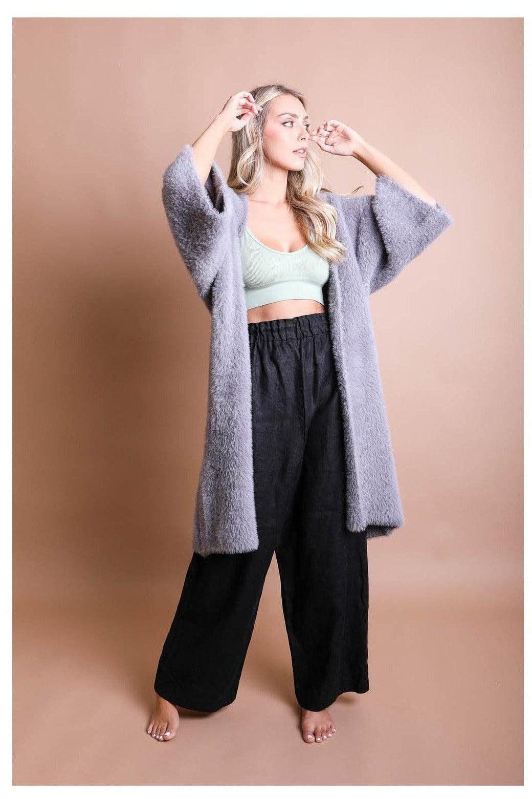 Ultra-Soft Luxe Mohair Knit Cardigan - SwagglyLife Home & Fashion