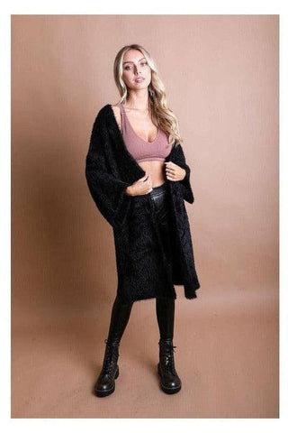 Ultra-Soft Luxe Mohair Knit Cardigan - SwagglyLife Home & Fashion