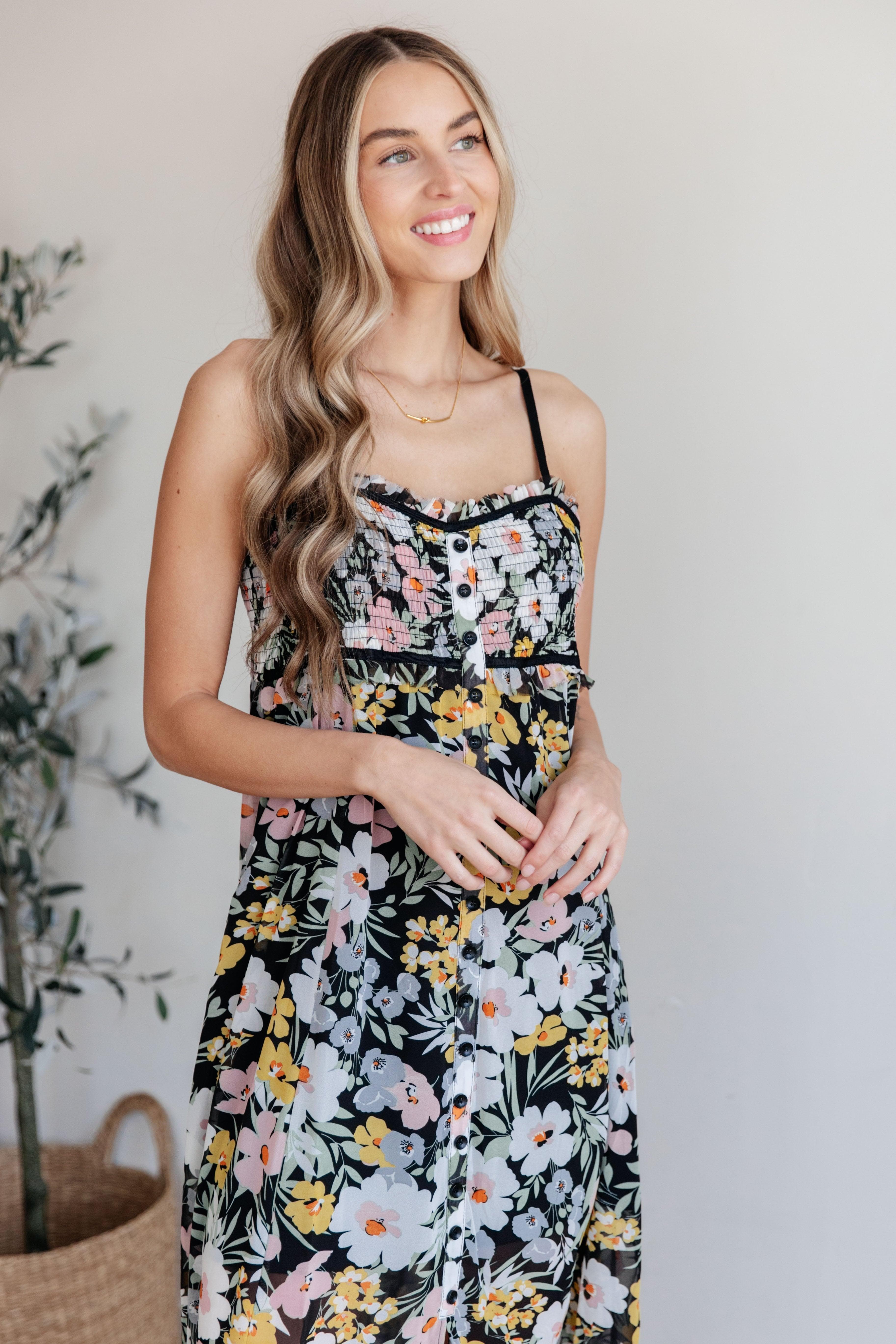 Up From the Ashes Floral Maxi Dress - SwagglyLife Home & Fashion