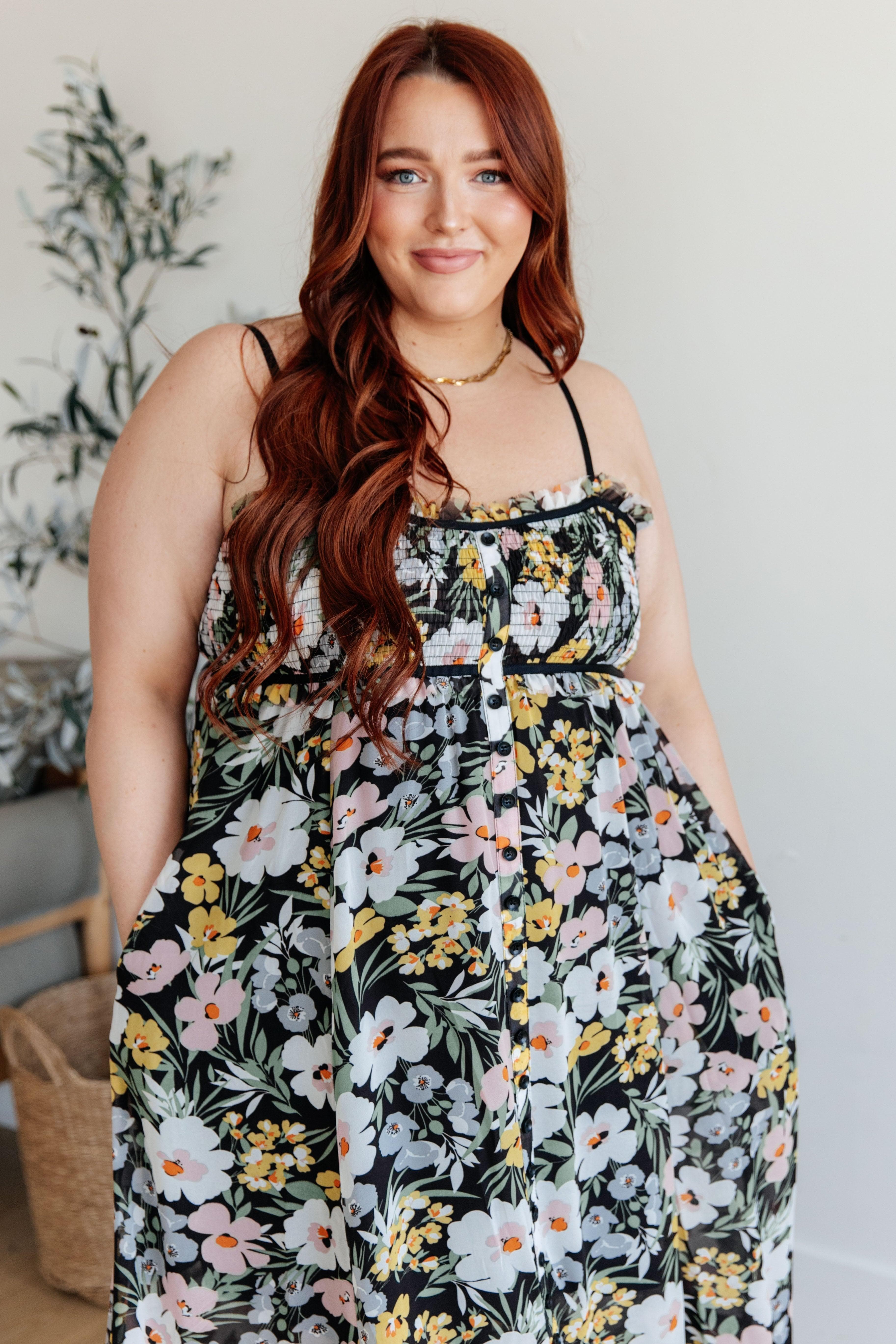 Up From the Ashes Floral Maxi Dress - SwagglyLife Home & Fashion