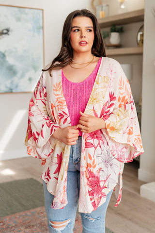 Vacay Season Bell Sleeve Kimono - SwagglyLife Home & Fashion