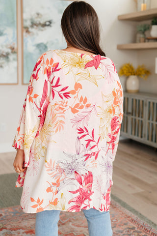 Vacay Season Bell Sleeve Kimono - SwagglyLife Home & Fashion