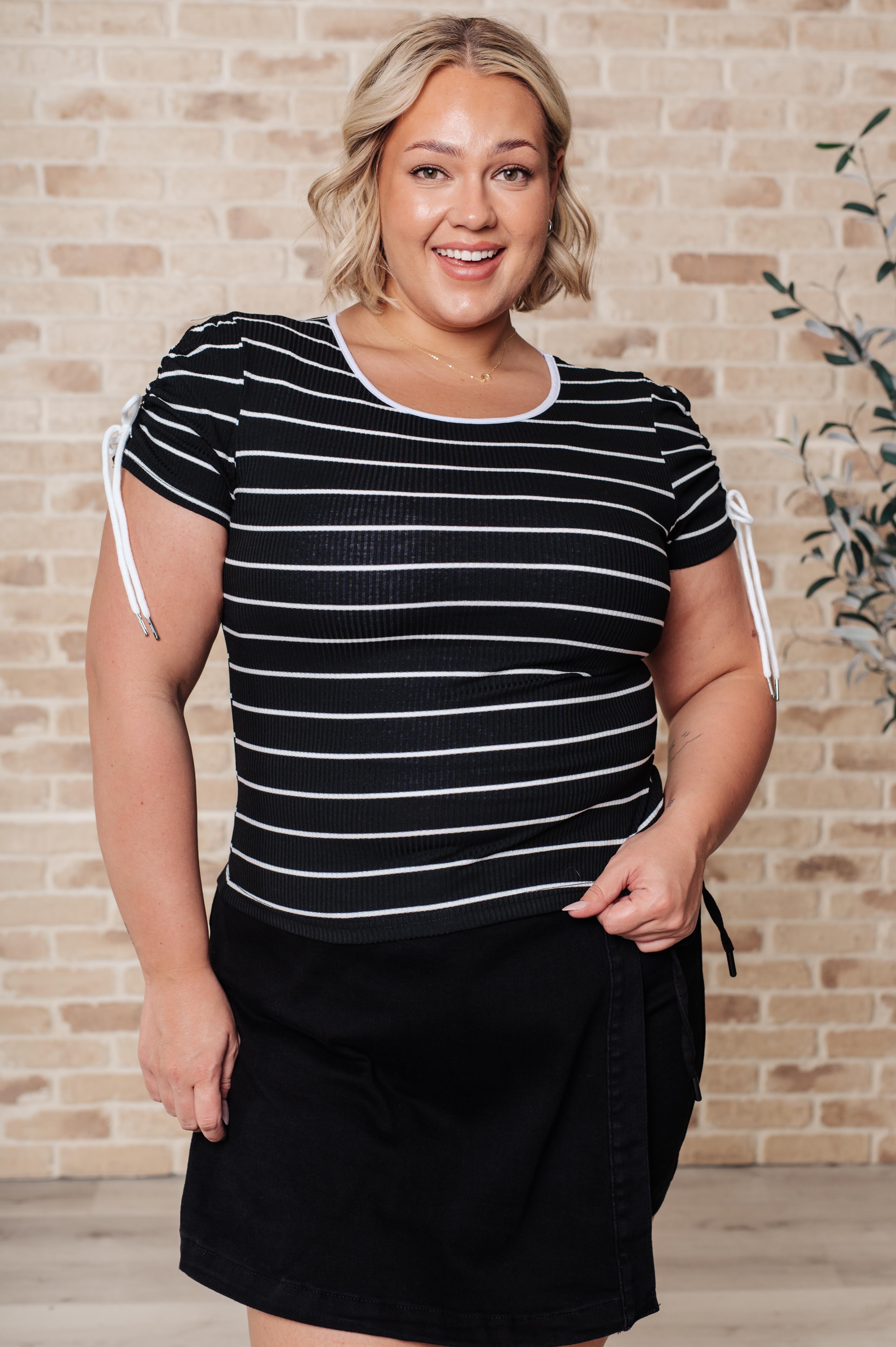 Vaguely Speaking Striped Top - SwagglyLife Home & Fashion