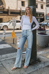 Vervet by Flying Monkey 90'S Vintage Super High Rise Flare Jeans - SwagglyLife Home & Fashion