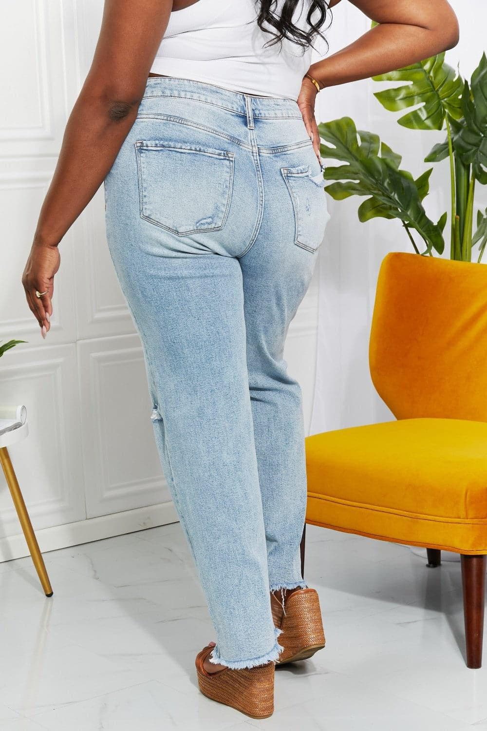 Vervet by Flying Monkey Full Size Allie 90's Dad Jean - SwagglyLife Home & Fashion