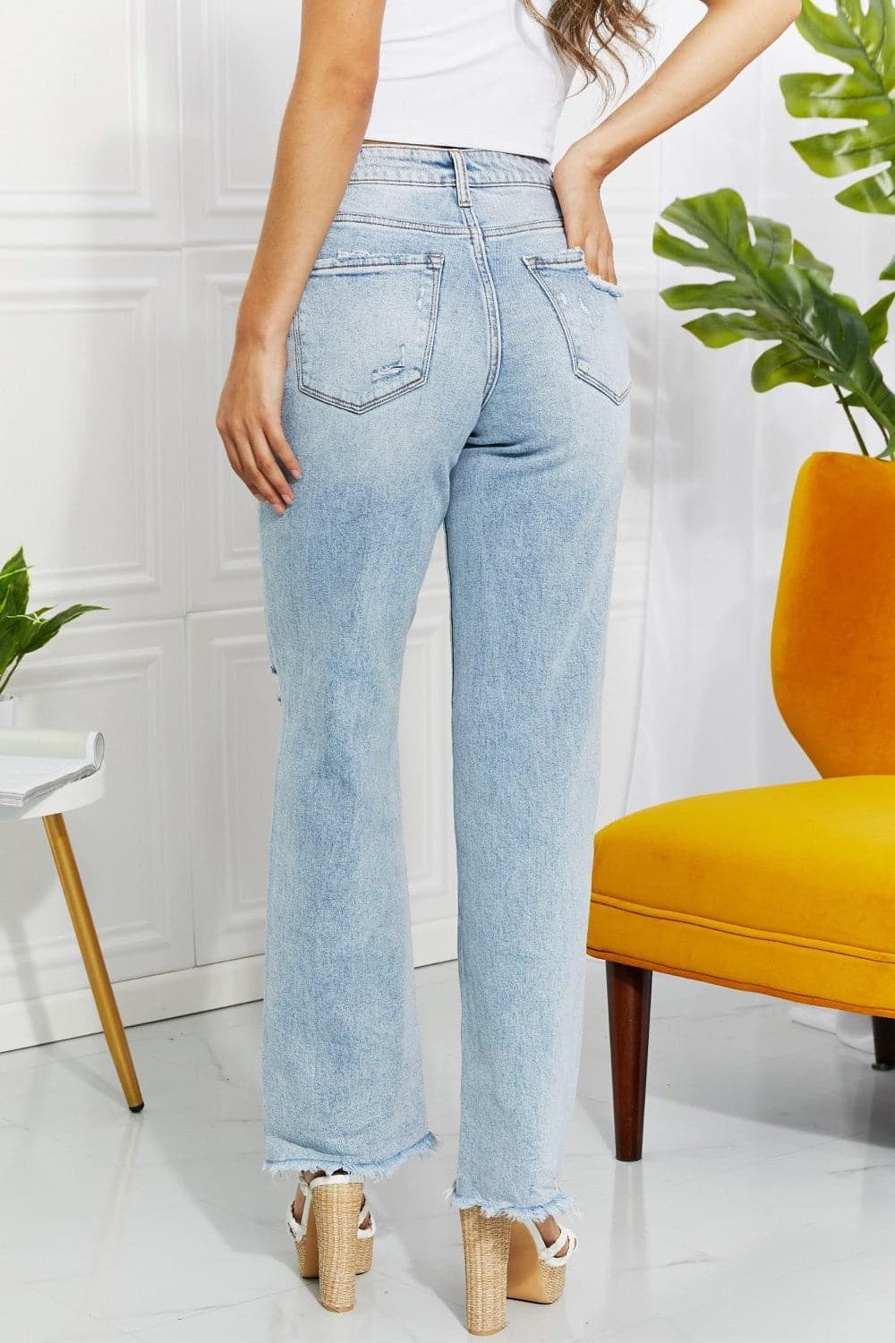 Vervet by Flying Monkey Full Size Allie 90's Dad Jean - SwagglyLife Home & Fashion