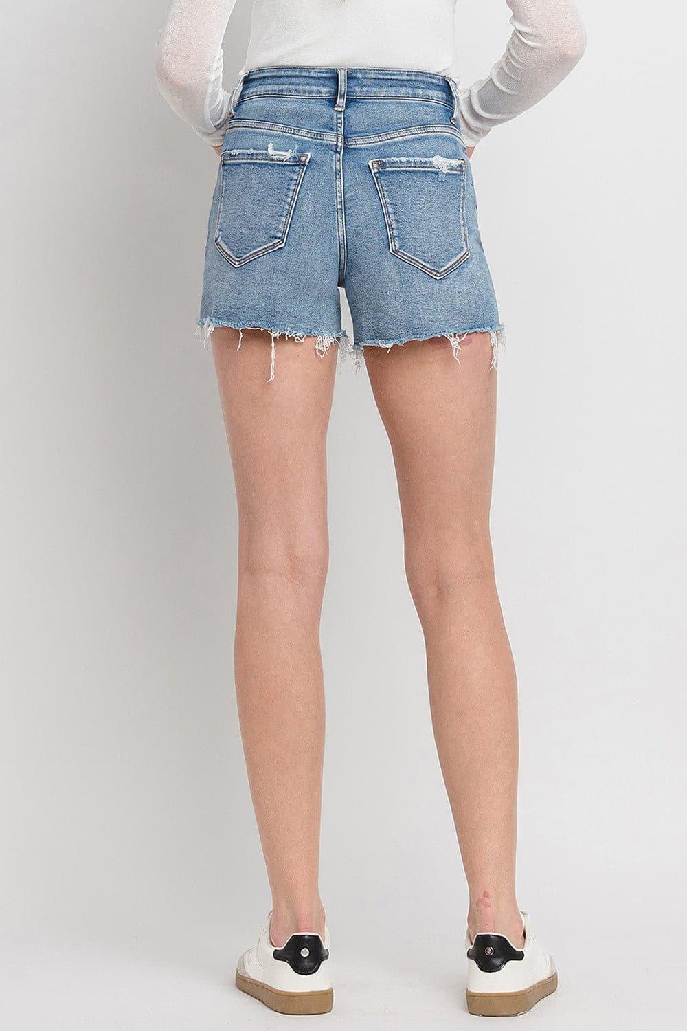 Vervet by Flying Monkey High Rise Denim Shorts - SwagglyLife Home & Fashion