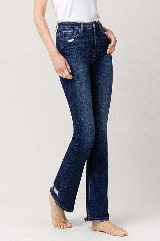 VERVET by Flying Monkey High Rise Slim Bootcut Jeans - SwagglyLife Home & Fashion