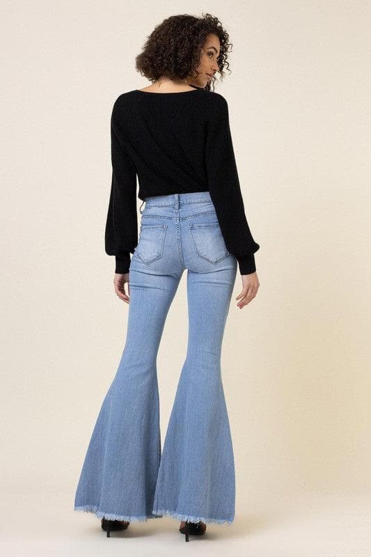 Vibrant M.i.U High Waisted Flare Jeans - SwagglyLife Home & Fashion