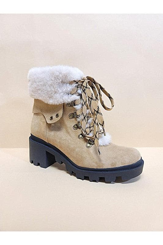 Vini-Fur Combat Booties - SwagglyLife Home & Fashion