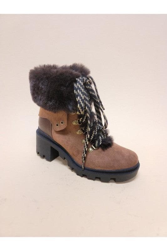 Vini-Fur Combat Booties - SwagglyLife Home & Fashion