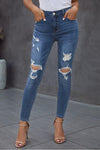 Vintage Skinny Ripped Jeans - SwagglyLife Home & Fashion