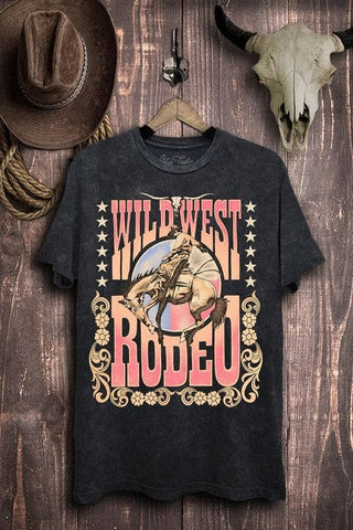 Wild West Rodeo Graphic Top - SwagglyLife Home & Fashion