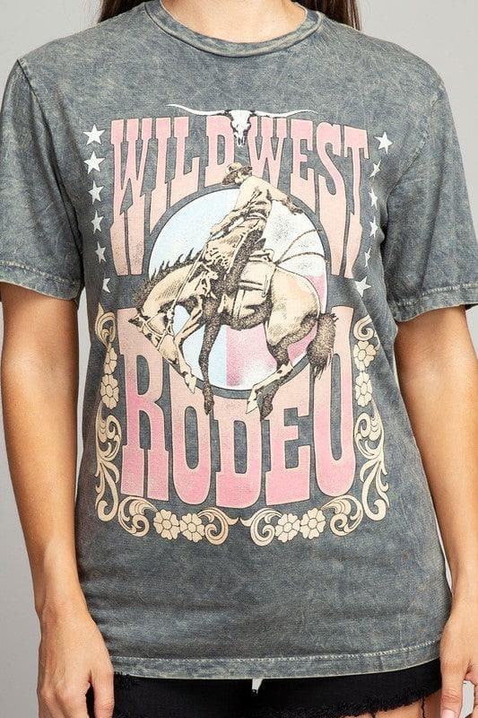 Wild West Rodeo Graphic Top - SwagglyLife Home & Fashion