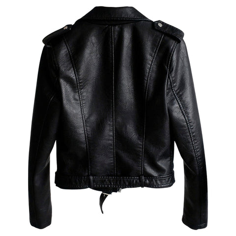 Women’s Black Real Sheepskin Belted Slim Fit Biker Jacket | Real Leather - SwagglyLife Home & Fashion