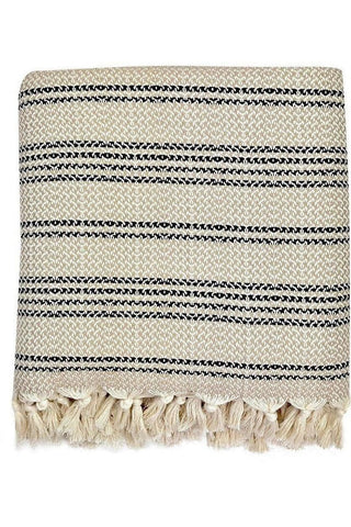 Woven Stripe Turkish Throw - SwagglyLife Home & Fashion