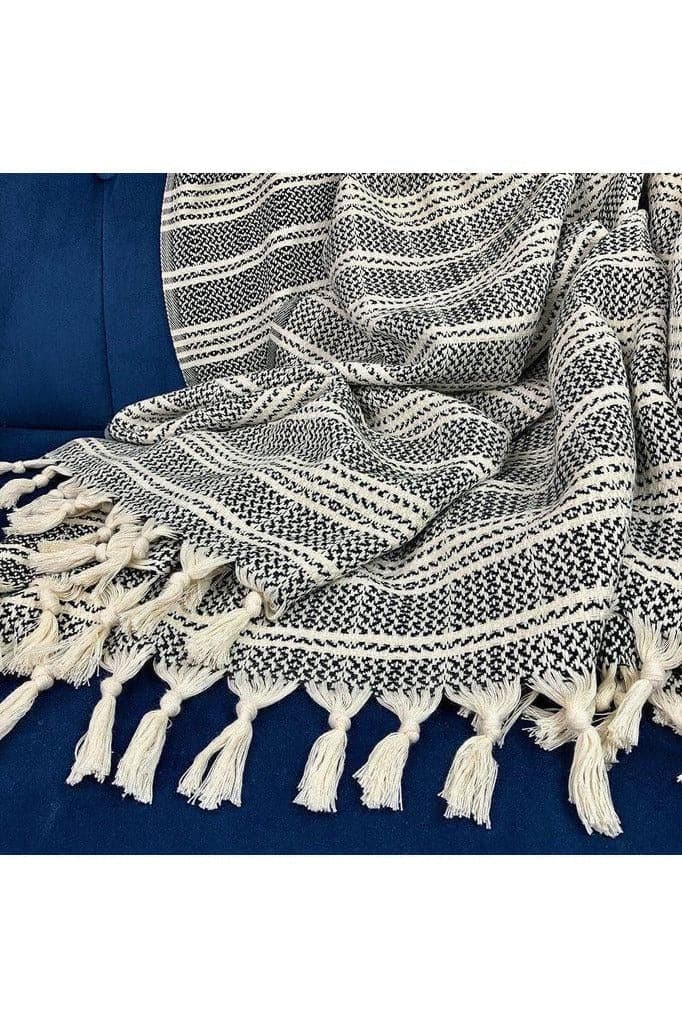 Woven Stripe Turkish Throw - SwagglyLife Home & Fashion