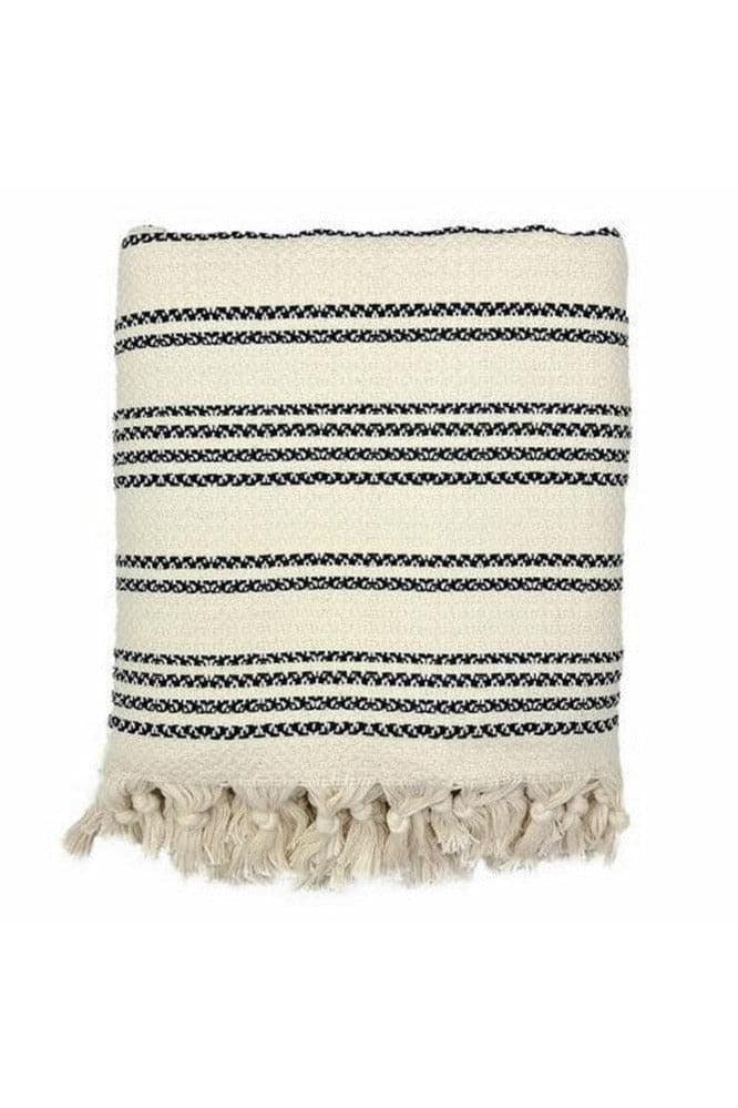 Woven Stripe Turkish Throw - SwagglyLife Home & Fashion