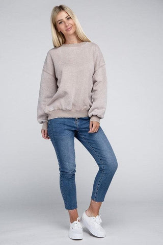 ZENANA Acid Wash Fleece Oversized Pullover, Multiple Colors - SwagglyLife Home & Fashion