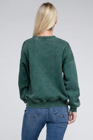 ZENANA Acid Wash Fleece Oversized Pullover, Multiple Colors - SwagglyLife Home & Fashion